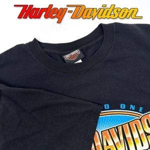 Harley-Davidson Hanes Beefy Black T-shirt XL Milwaukee Wisconsin‎ Smoky Mountain